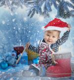 Christmas background with gifts