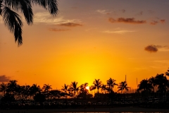 Golden Abendstimmung Hawaii