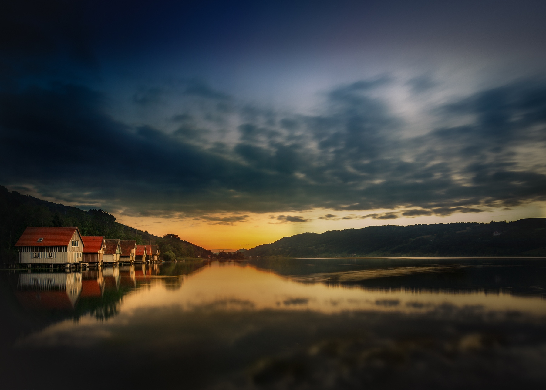 2023-08-16 Blaue Stunde am Alpsee bei Immenstadt