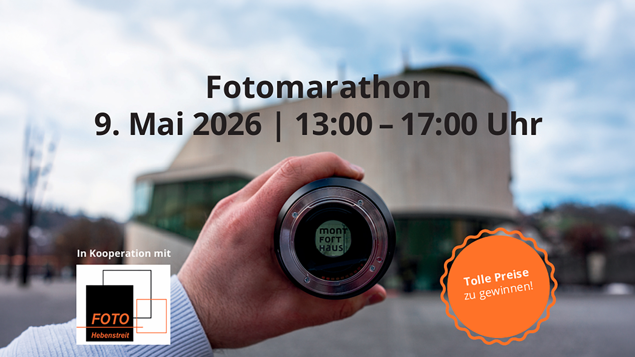 09. Mai. 13:00 bis 17:00 UhrFotomarathon Feldkirch  4 Themen, 4 Stunden, unzählige Perspektiven